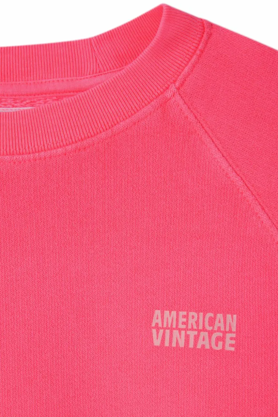American Vintage Kids neonowy Bluza z logo