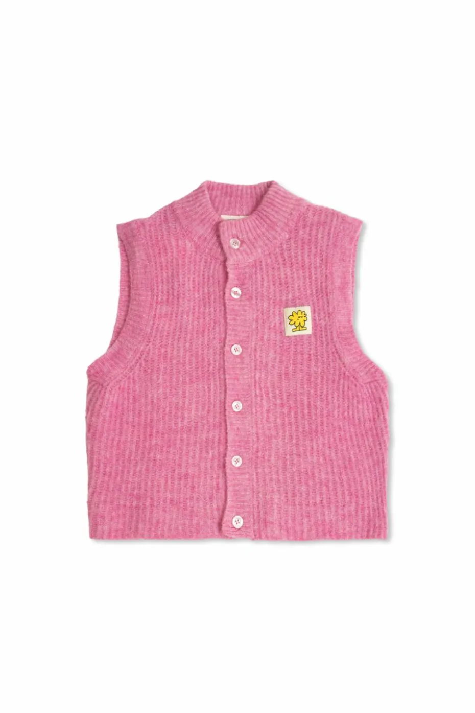 American Vintage Kids RÓŻOWY Kamizelka z naszywką