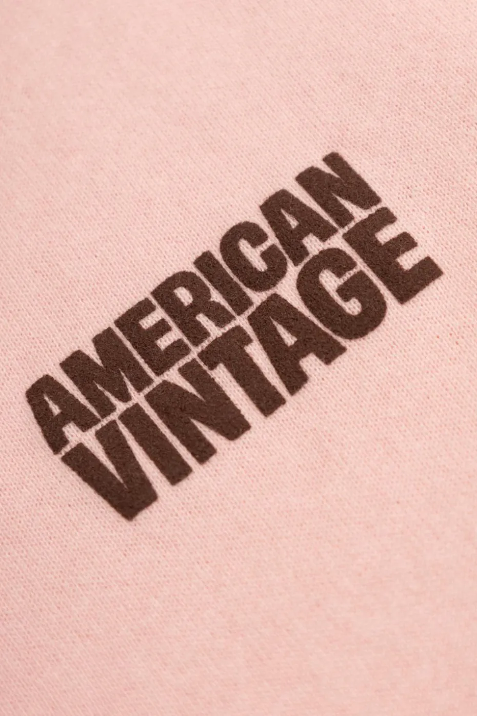American Vintage Kids RÓŻOWY Bluza z nadrukowanym logo
