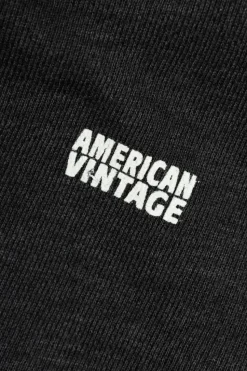 American Vintage Kids SZARY Bluza z kapturem