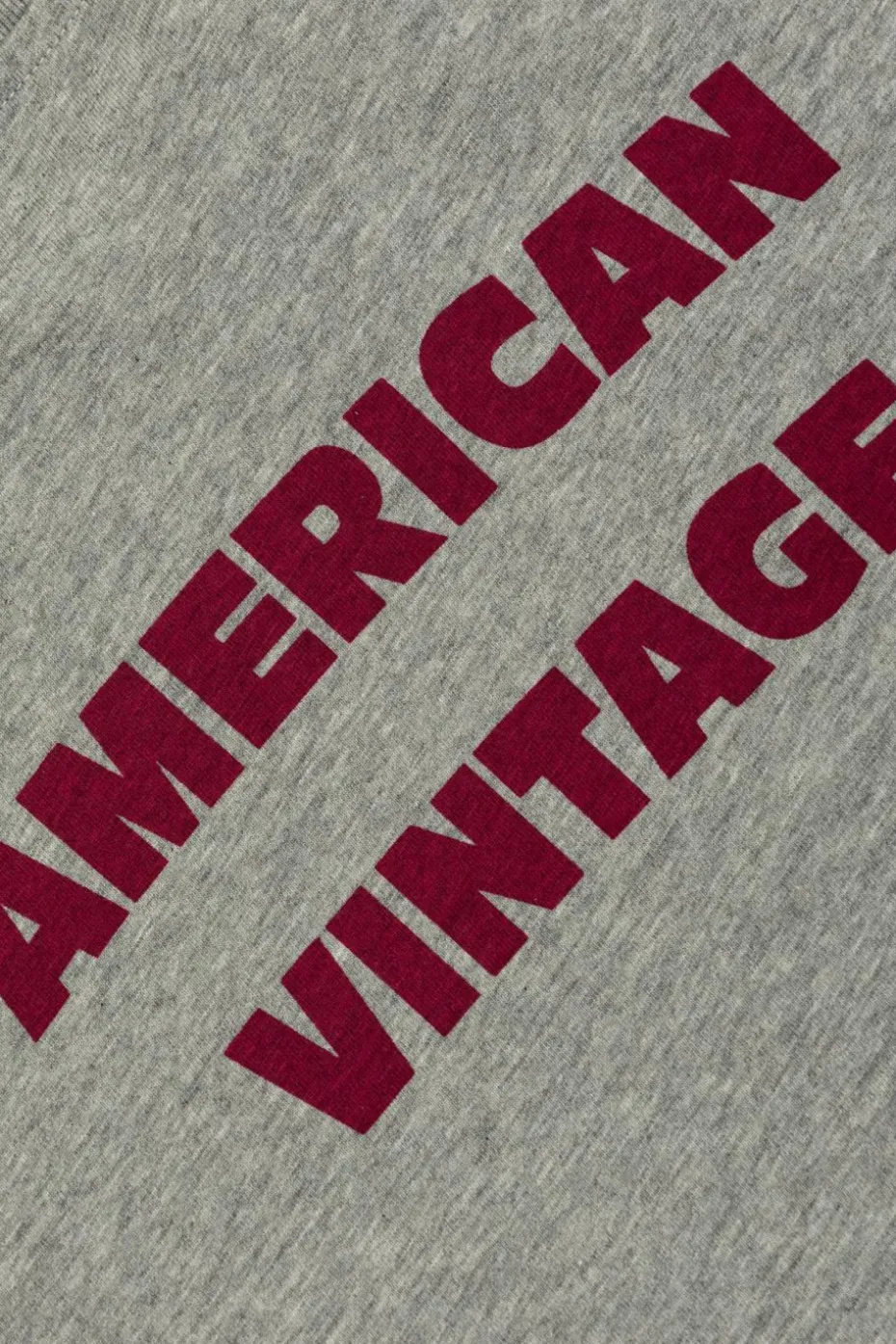 American Vintage Kids SZARY T-shirt z kolorowym nadrukiem