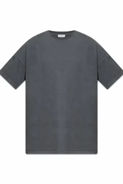 American Vintage SZARY T-shirt z okrągłym dekoltem