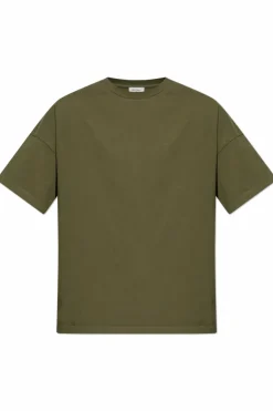 American Vintage ZIELONY T-shirt z okrągłym dekoltem