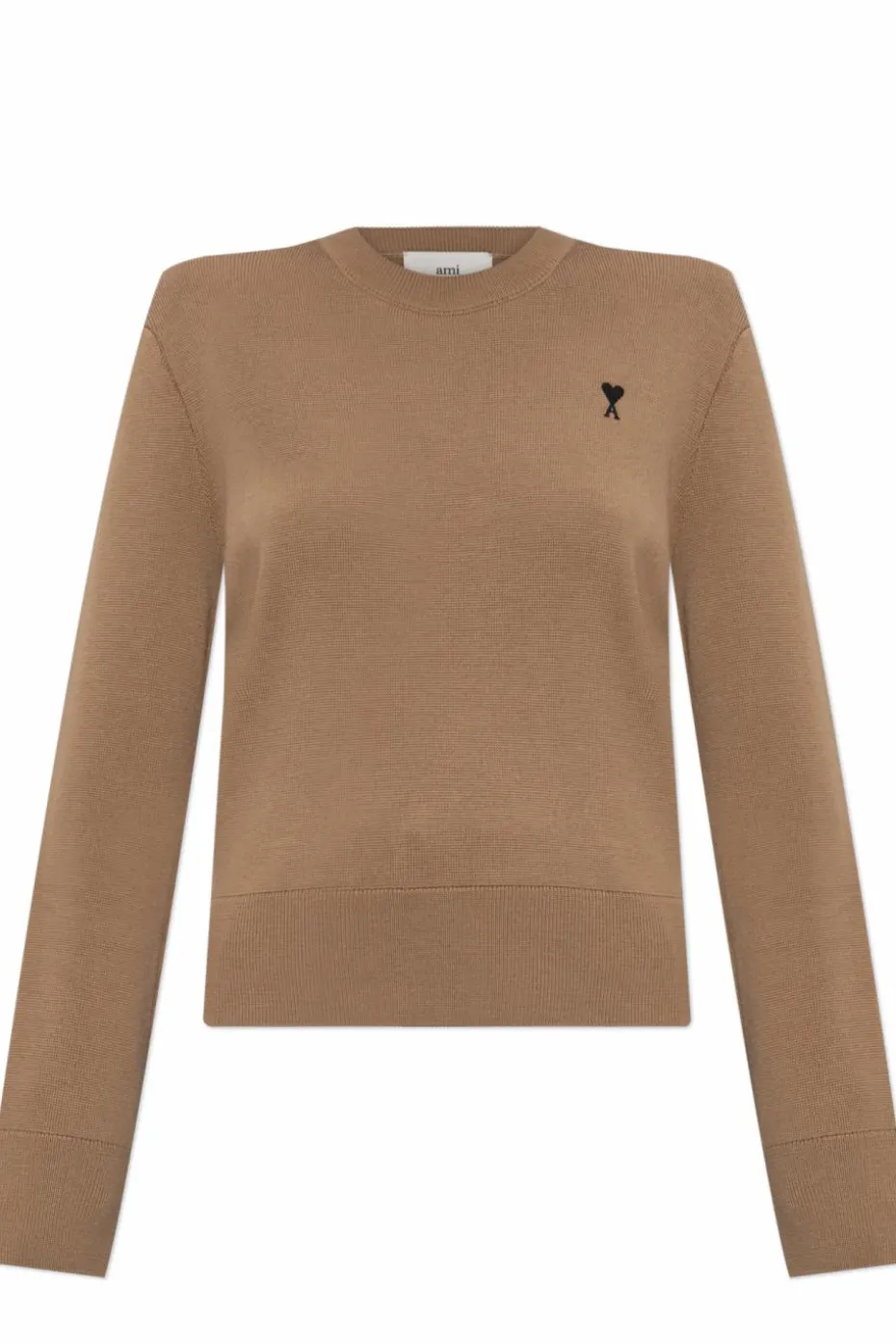 Ami Alexandre Mattiussi BRĄZOWY Sweter z logo