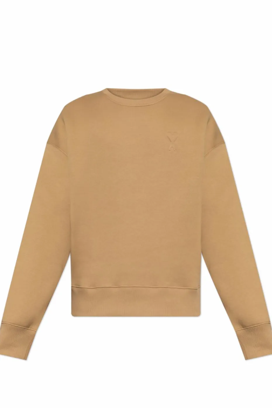Ami Alexandre Mattiussi beżowy Bluza z logo