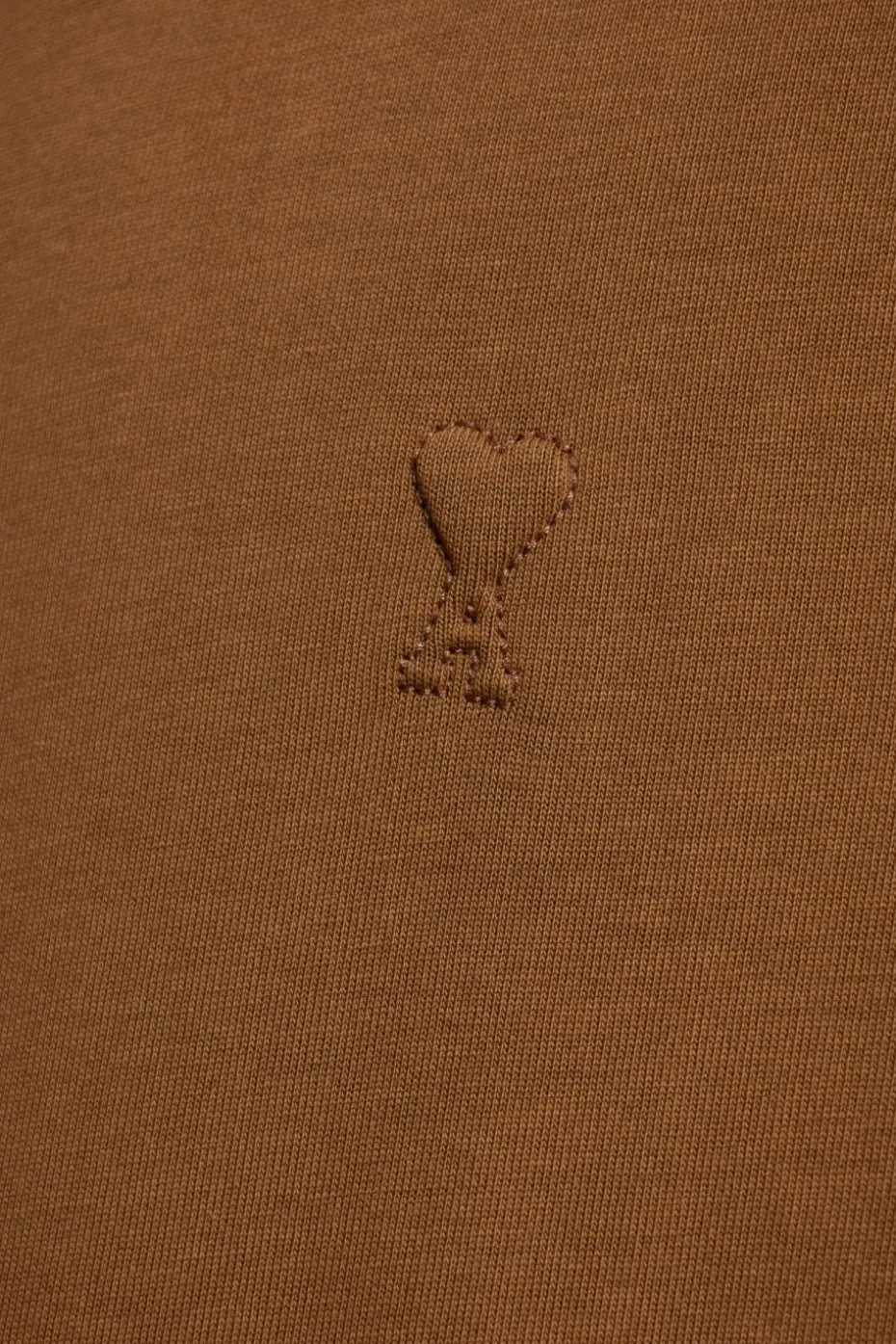 Ami Alexandre Mattiussi BRĄZOWY T-shirt z logo