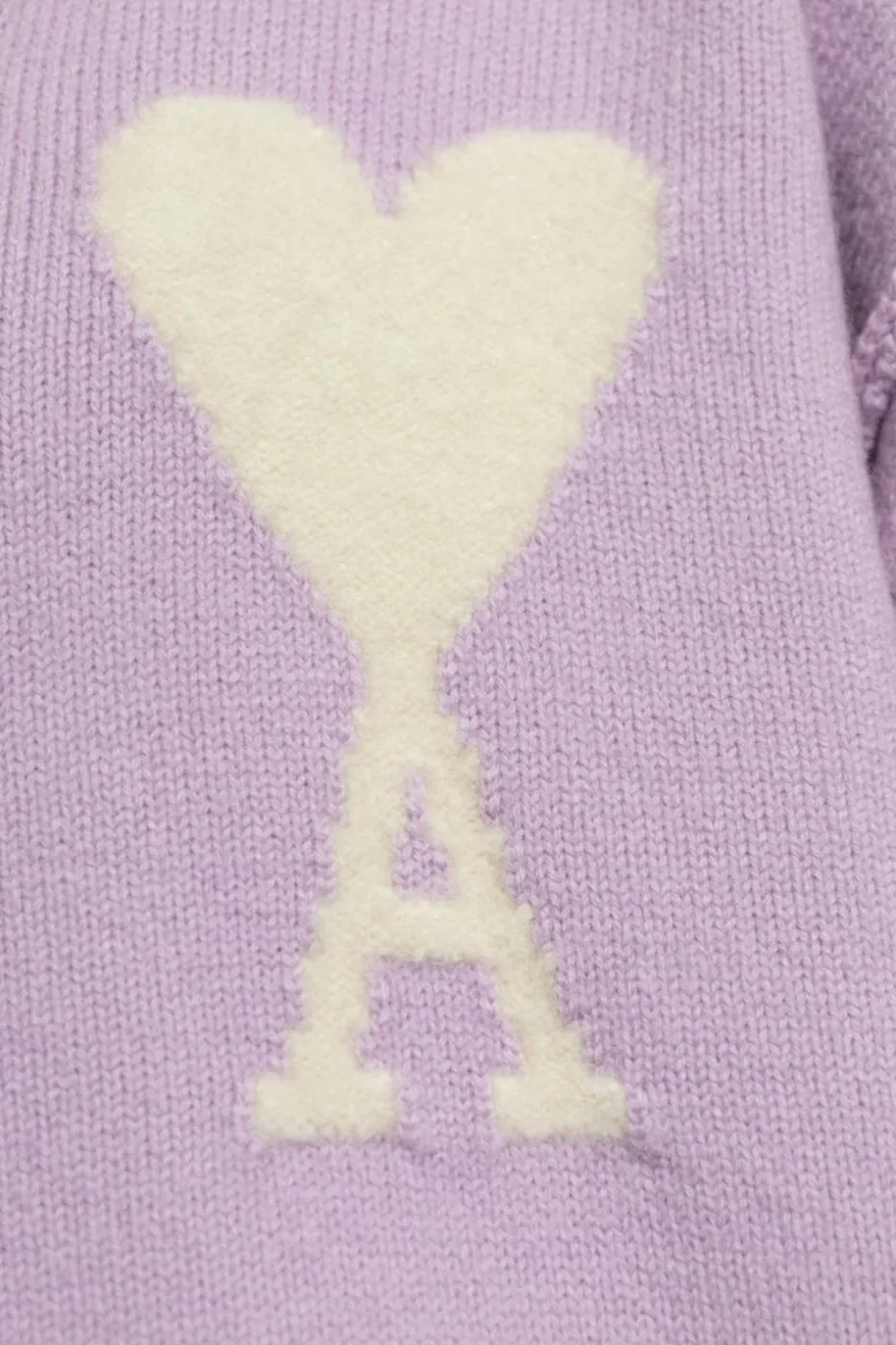 Ami Alexandre Mattiussi FIOLETOWY Kardigan z logo