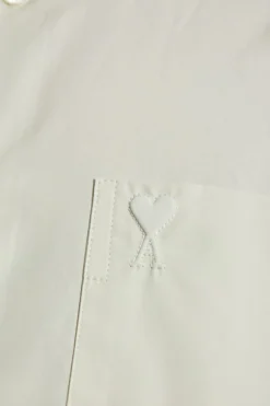 Ami Alexandre Mattiussi kremowy Koszula z logo