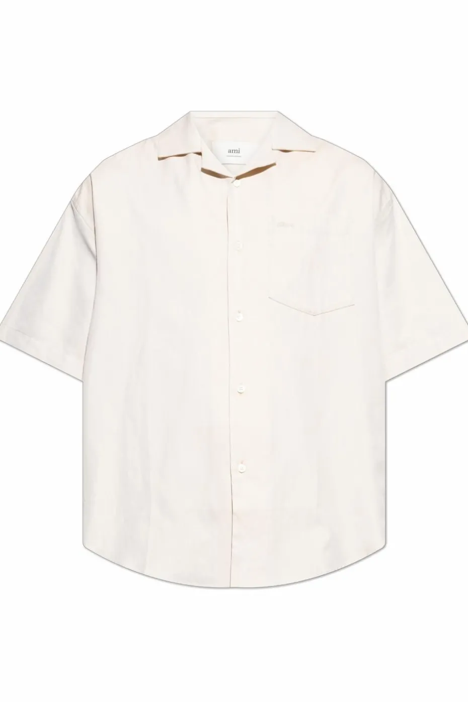 Ami Alexandre Mattiussi kremowy Koszula z kieszenią
