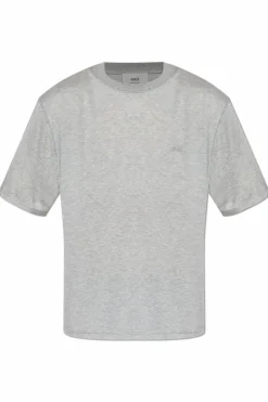 Ami Alexandre Mattiussi SZARY T-shirt z logo