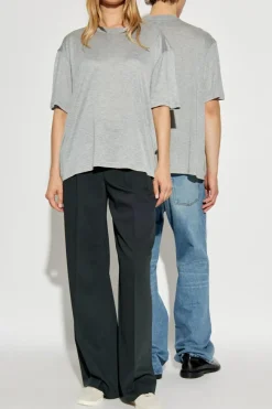 Ami Alexandre Mattiussi SZARY T-shirt z logo