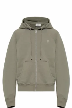 Ami Alexandre Mattiussi SZARY Bluza z logo