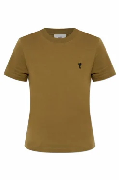 Ami Alexandre Mattiussi ZIELONY T-shirt z logo