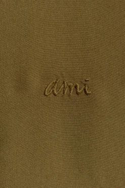 Ami Alexandre Mattiussi ZIELONY Koszula z logo