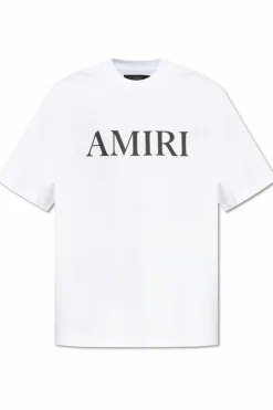 Amiri BIAŁY T-shirt z logo