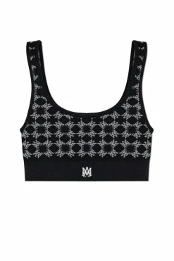 Amiri CZARNY Biustonosz z monogramem