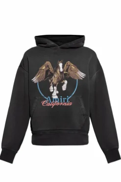 Amiri CZARNY Bluza z kapturem