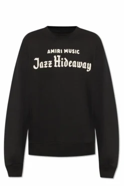 Amiri CZARNY Bluza z logo