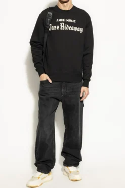 Amiri CZARNY Bluza z logo