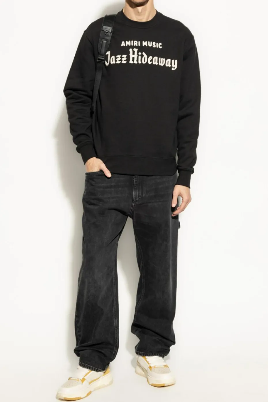 Amiri CZARNY Bluza z logo