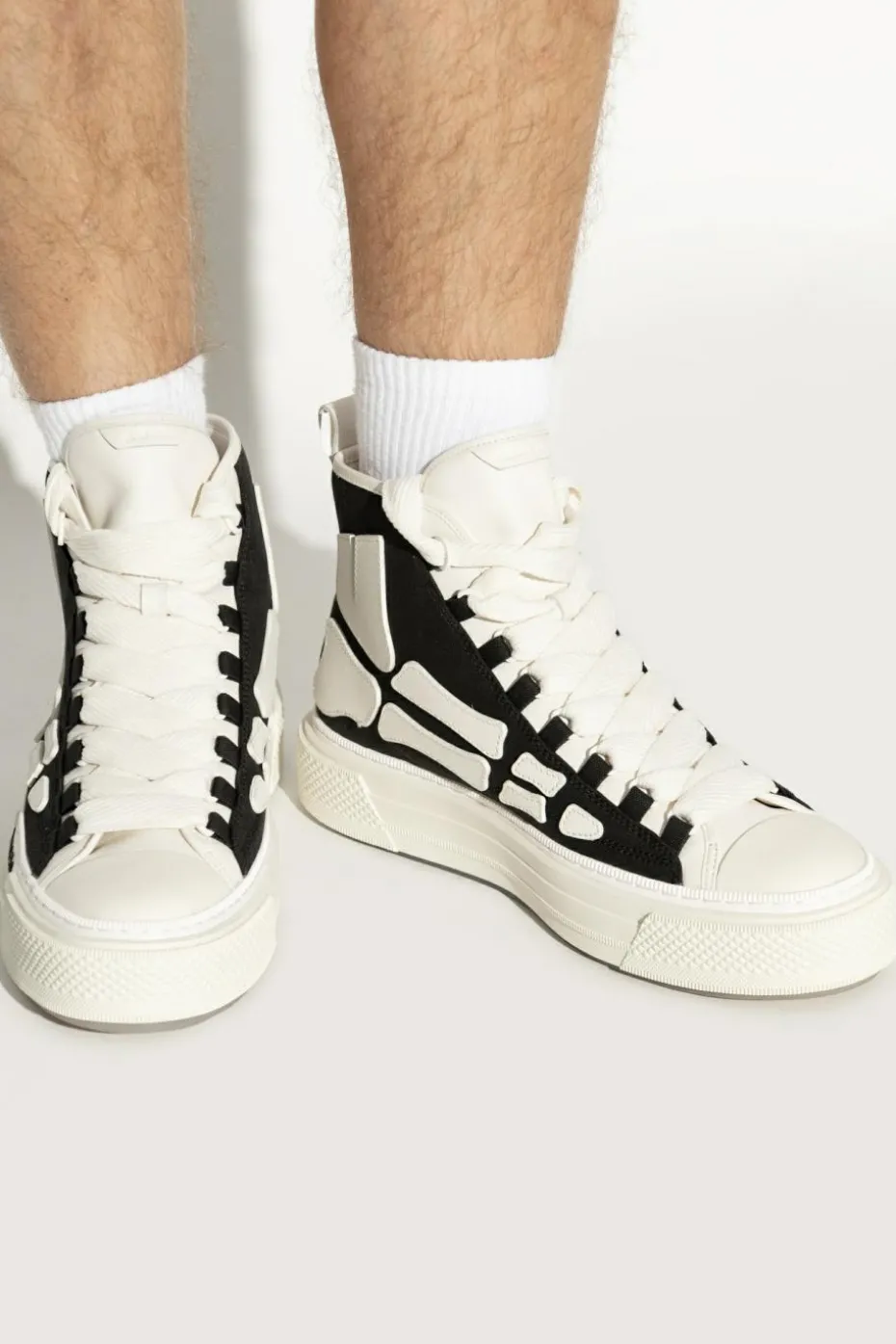 Amiri CZARNY Buty sportowe za kostkę `Skel Court Hi`
