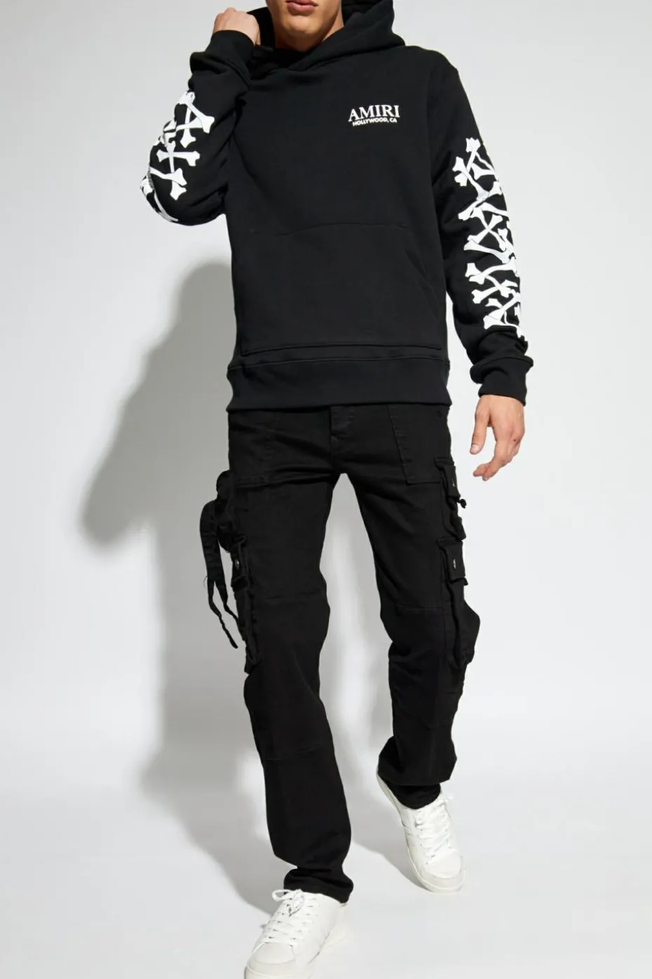 Amiri CZARNY Jeansy typu ‘cargo’