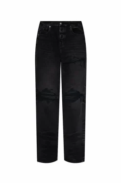 Amiri CZARNY Jeansy z logo