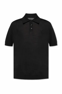 Amiri CZARNY Moherowe polo