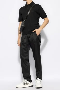 Amiri CZARNY Moherowe polo