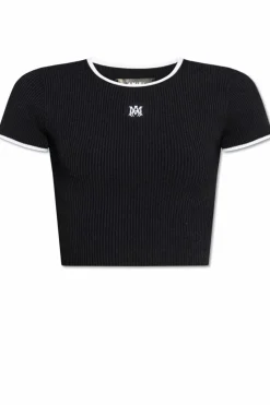 Amiri CZARNY Prążkowany top