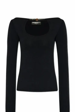 Amiri CZARNY Top z logo
