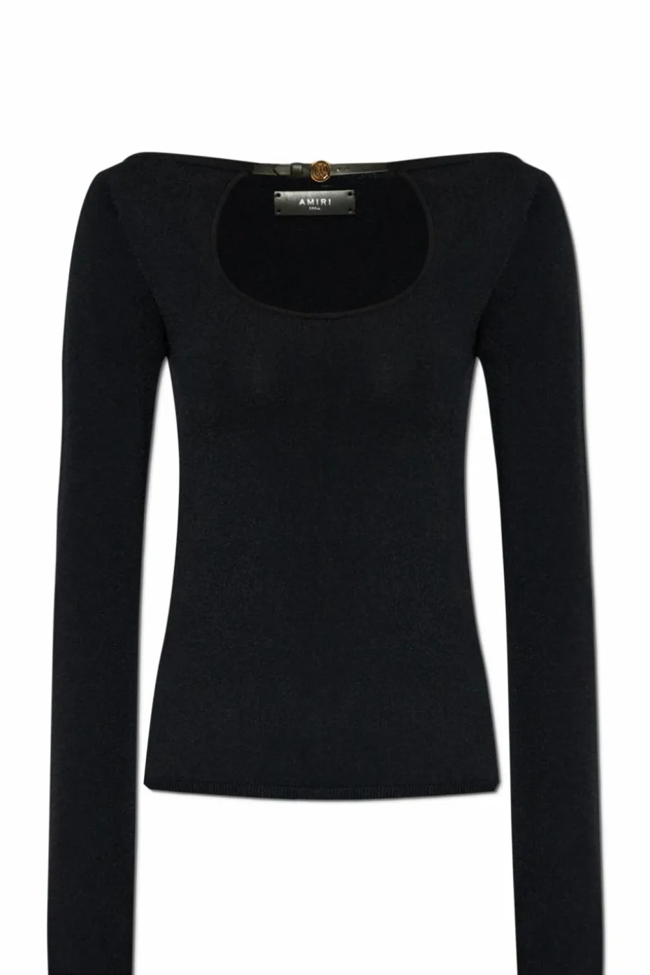 Amiri CZARNY Top z logo