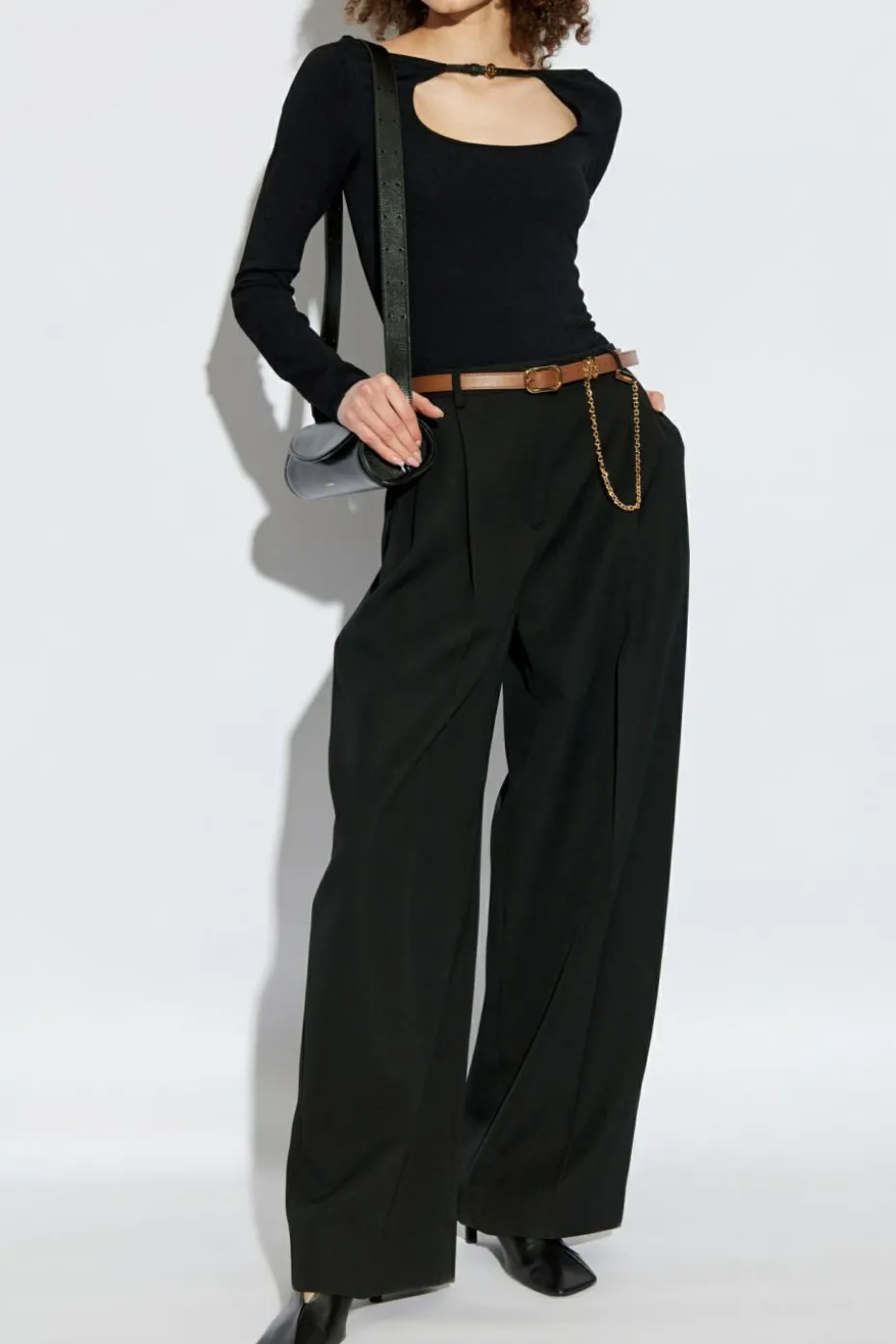 Amiri CZARNY Top z logo
