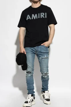 Amiri CZARNY T-shirt z logo