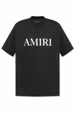 Amiri CZARNY T-shirt z nadrukiem