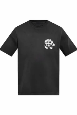 Amiri CZARNY T-shirt z nadrukiem