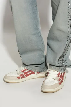 Amiri CZERWONY Buty sportowe `Bandana Skel Top Low`