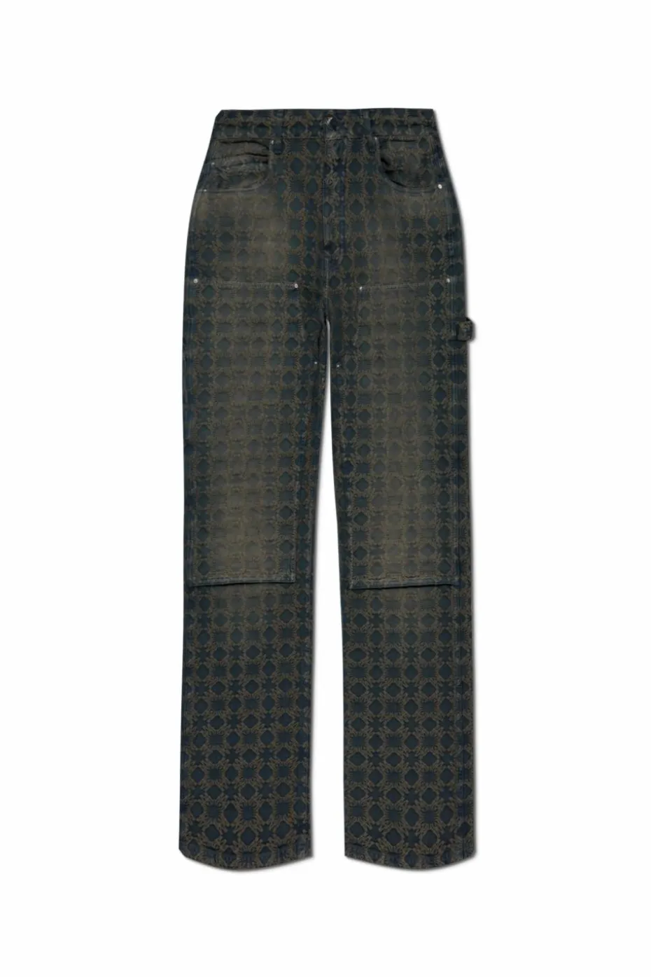 Amiri GRANATOWY Jeansy z logo
