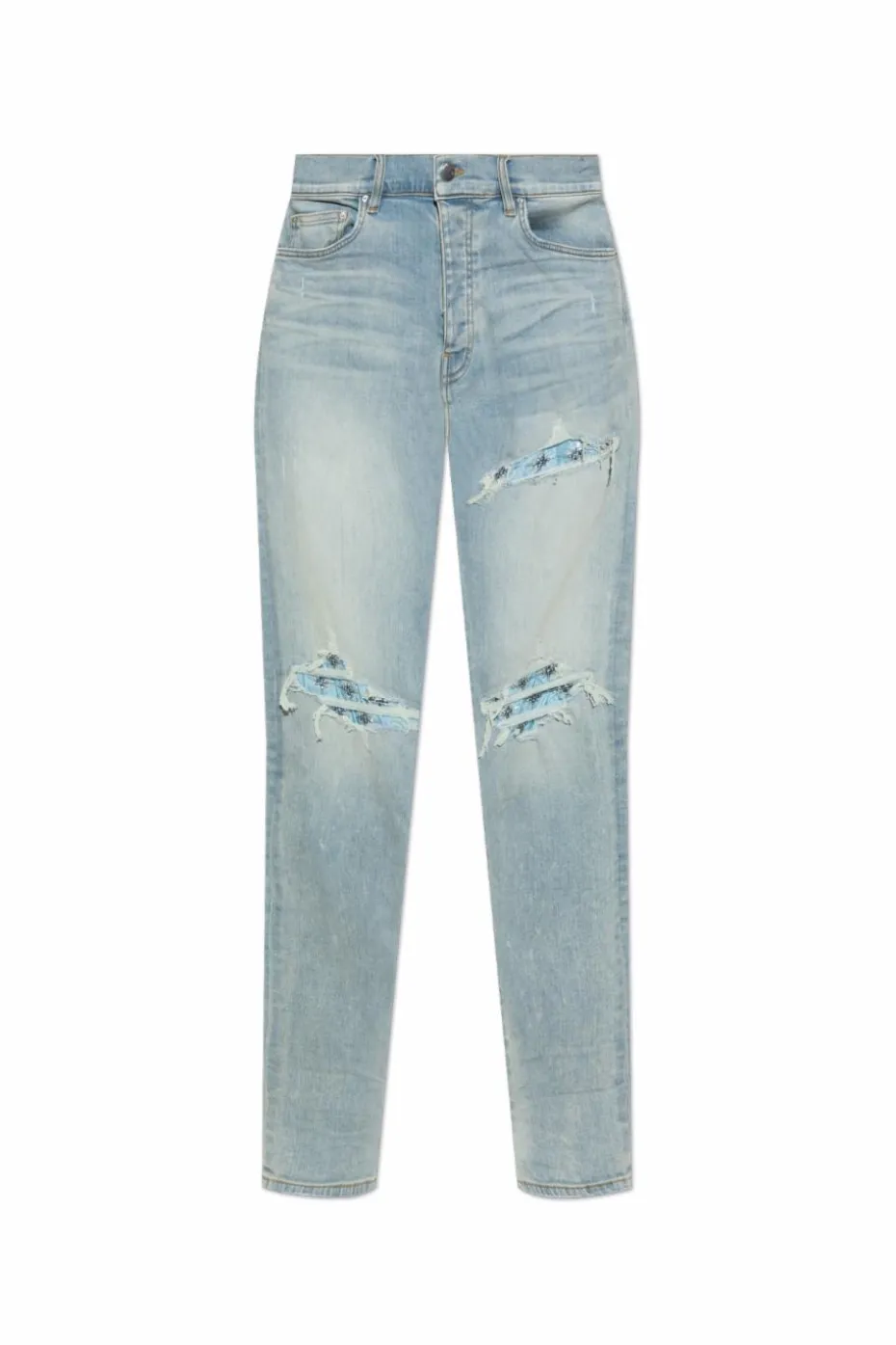Amiri jasnoniebieski Jeansy z logo