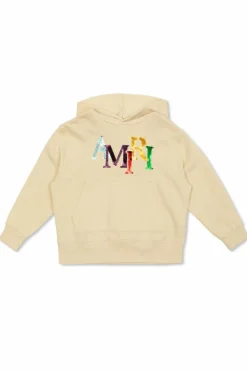Amiri Kids beżowy Bluza z logo