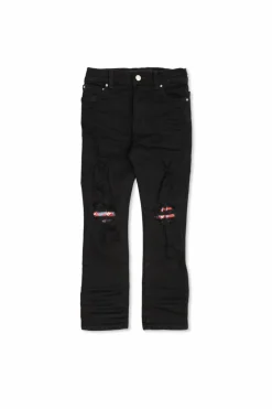 Amiri Kids CZARNY Jeansy z efektem zniszczenia