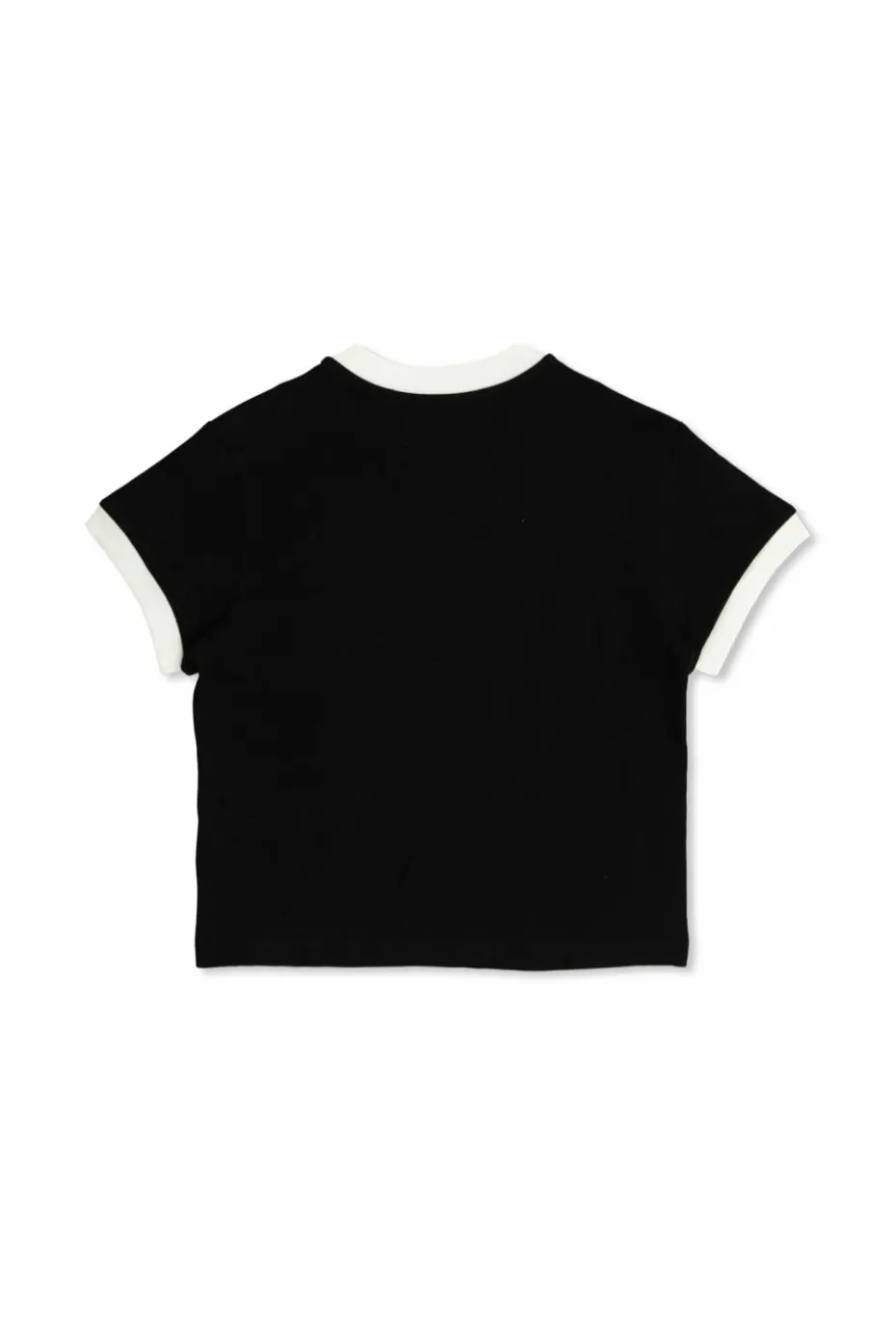 Amiri Kids CZARNY T-shirt z nadrukiem o aksamitnym wykończeniu