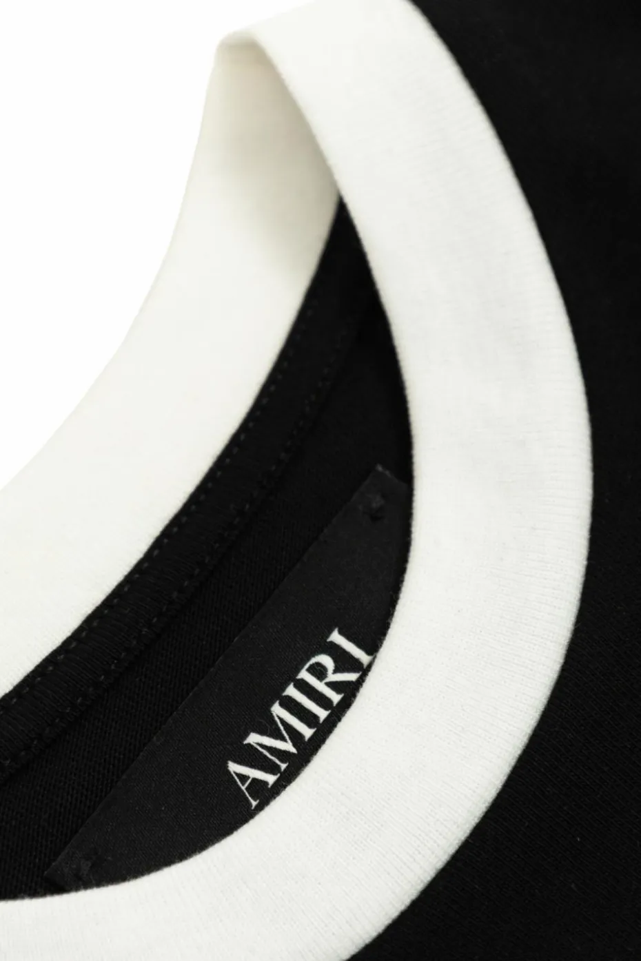 Amiri Kids CZARNY T-shirt z nadrukiem o aksamitnym wykończeniu