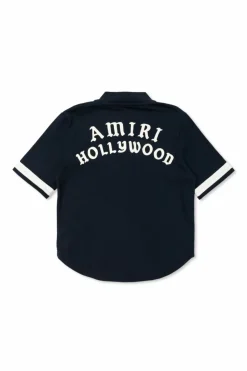 Amiri Kids GRANATOWY Koszula zapinana na zatrzaski