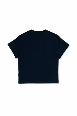 Amiri Kids GRANATOWY T-shirt z nadrukiem