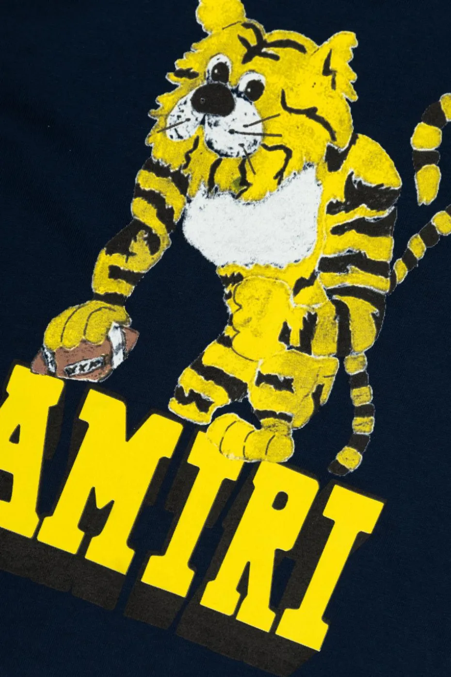Amiri Kids GRANATOWY T-shirt z nadrukiem
