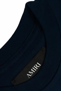 Amiri Kids GRANATOWY T-shirt z nadrukiem
