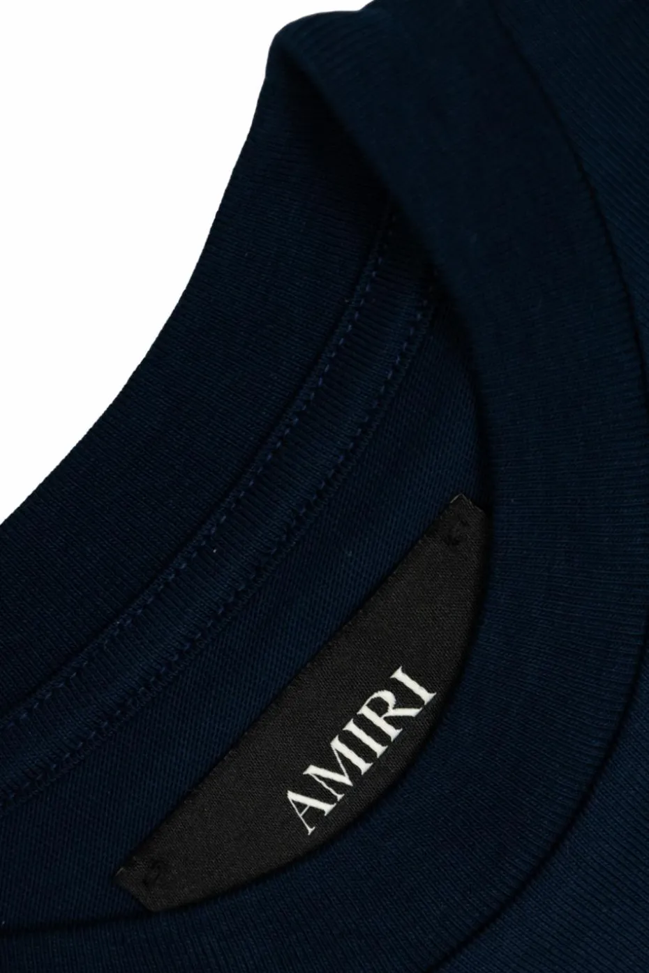 Amiri Kids GRANATOWY T-shirt z nadrukiem