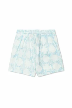 Amiri Kids jasnoniebieski Szorty z monogramem