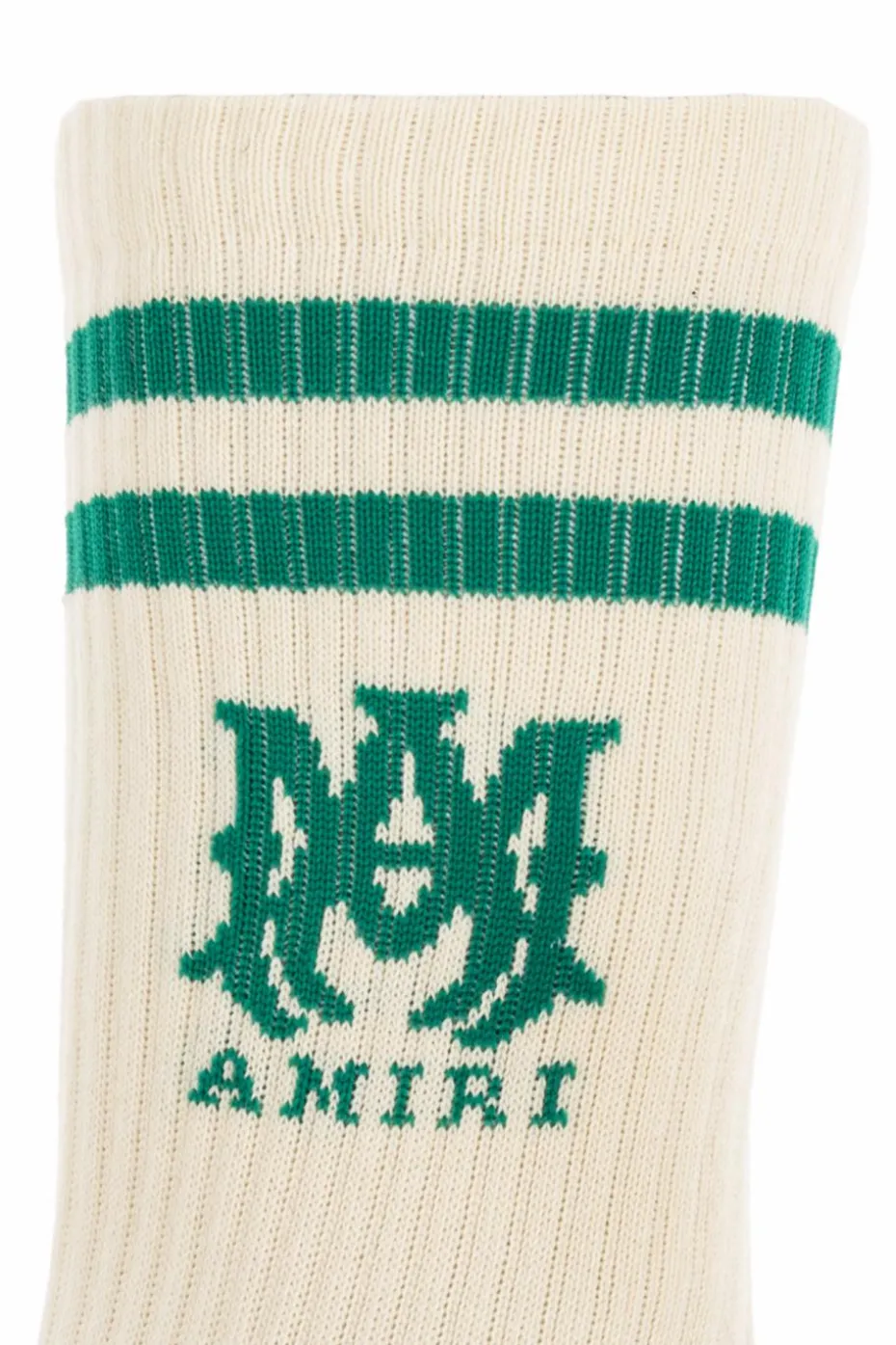 Amiri kremowy Skarpety z logo